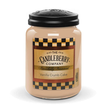 Candleberry Candles Vanilla Crumb Cake | Strong Fragrances | Hand Poured in The USA | Highly Scented | 135 Hour Burn