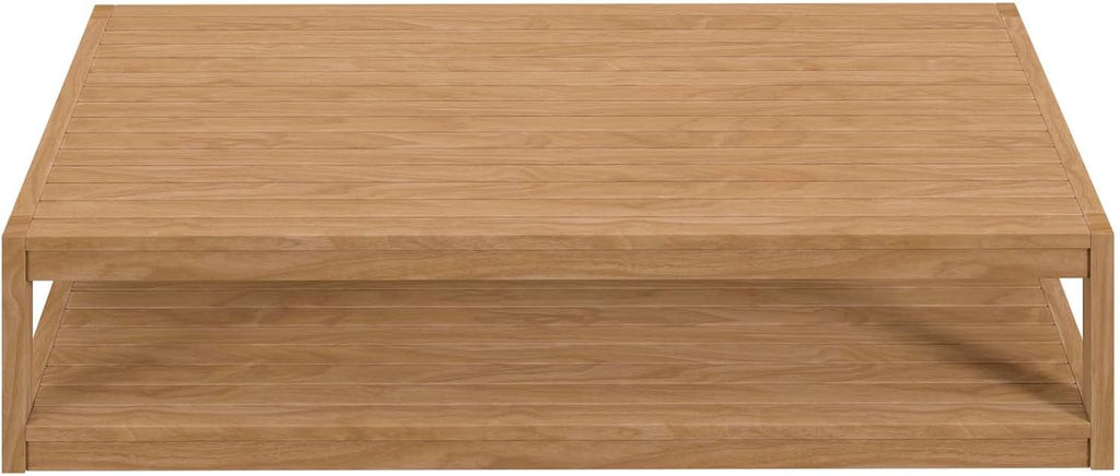 Carlsbad Teak Wood Coffee Table, Natural