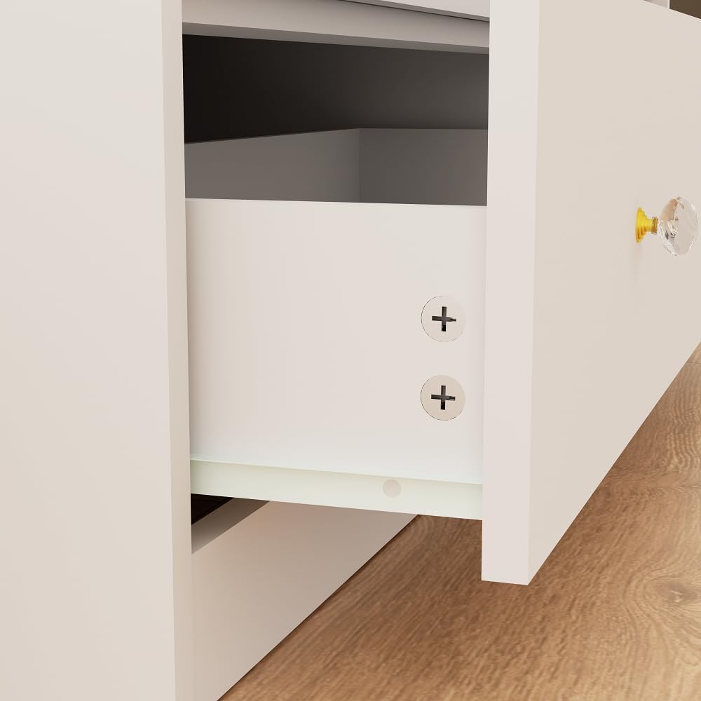 Diaper Changing Station Baby Nursery Dresser Changing Table with 5 Drawers