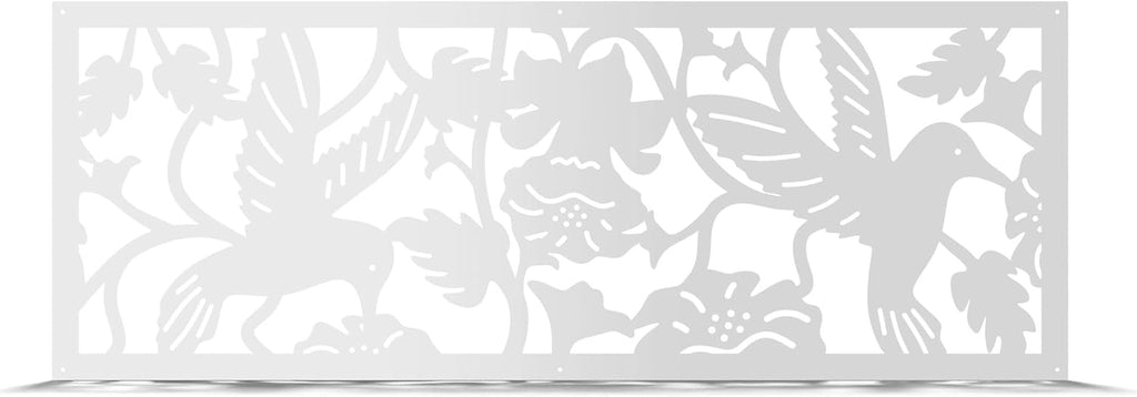 Hummingbird Fence Topper Panels, Aluminum Topper for Garden & Yard Privacy, Privacy Insert, Decorative Exterior Fence
