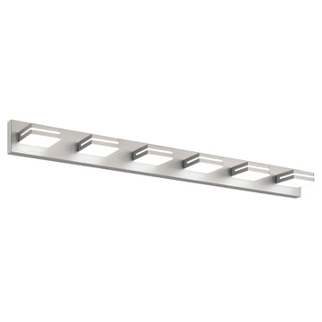 LED Modern Bathroom Vanity Light Fixtures, Modern Acrylic Bathroom Wall Lighting Fixtures Over Mirror, 6-Light