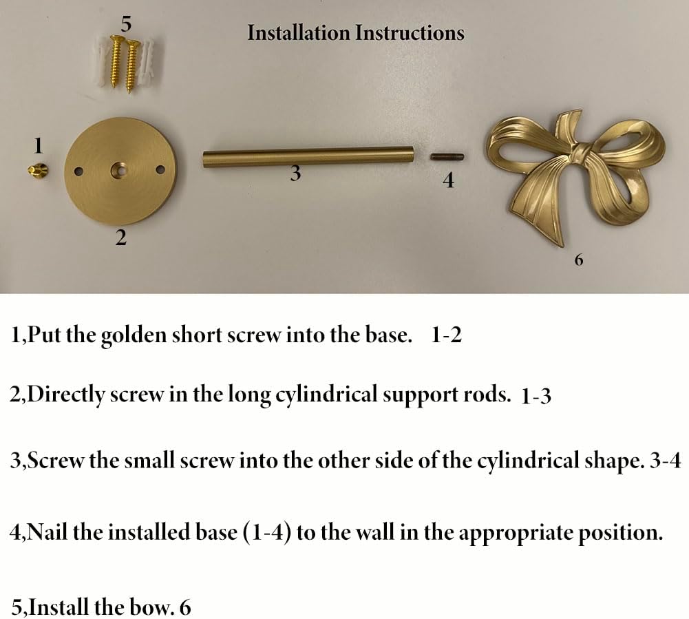 Brass Curtain Holdbacks (2 Pack) Gold Curtain Tieback Curtain Holders Backs Wall Hooks Pull Backs for Wall Mounted