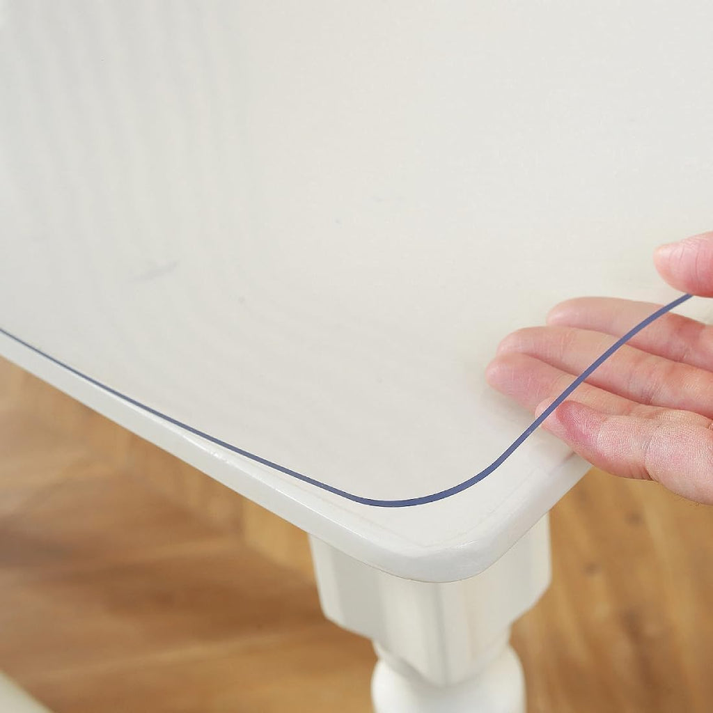 Clear Table Protector 42 x 84 Inch, 2mm Plastic Table Cover