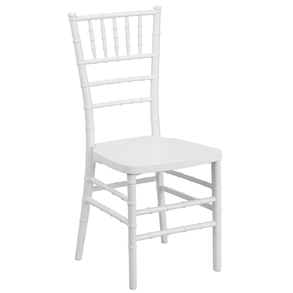 Stacking Resin Ballroom Chair, Silver, 2-Pack