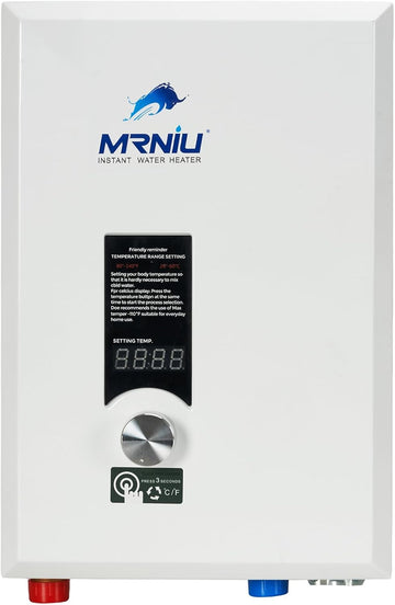 18Kw 240V Electric Tankless Water Heater, On-Demand Instant Hot Water, LED Temperature Display