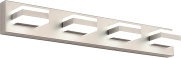 Bathroom Vanity Lights Brushed Nickel Light Fixtures Above Mirror 4 Light Led Lights Bath Lighting Fixture Nickel ETL