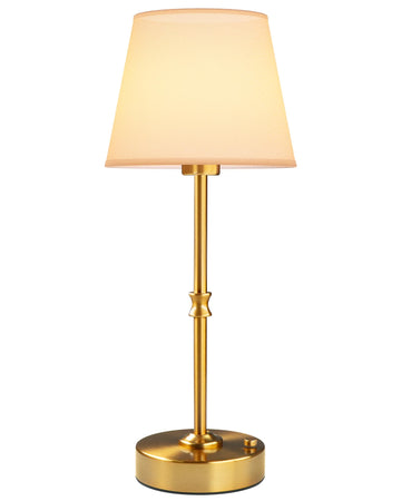 Cordless Table Lamp Rechargeable: Fast Charging & Long Lasting - 2700K Warm Light Samll Vintage Gold Lamps for Women