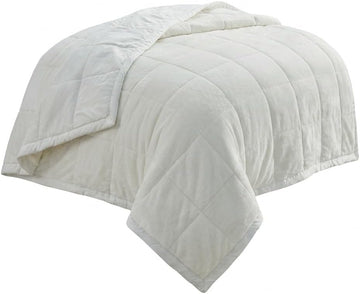 Weighted Blanket 15 lbs Queen Size Down Alternative Blanket, Reversible Minky Microfiber, HeiQ Smart Temperature