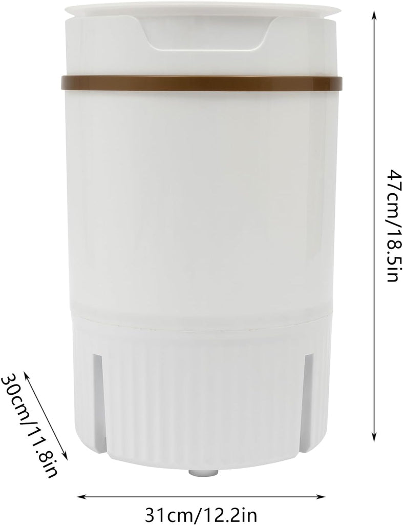 Mini Washing Machine, 260W Portable Compact Spin Dryer, 4.5L/1.19Gal Capacity Semi-Automatic Washer with Dehydration