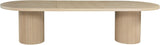 Dobby 90"-123" Extendable Oval Wooden Mid Century Modern Dining Table with Double Pedestal Base, Oval Dining Table