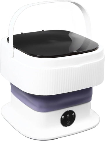 Portable Washing Machine 10L Foldable Mini Washer and Spin Dryer Deep Cleaning Compact Baby Clothes Underwear Washer