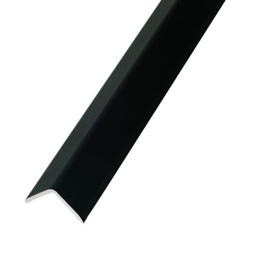 8-Pack 57 Inches, WPC Slat Wall Panel Trim,Corner Guard for High Grille (Black)