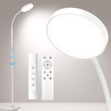 Floor Lamp, Adjustable Height Floor Lamps Bedroom, 120 LED Super Bright Standing Lamp Remote & Touch Control Dimmable