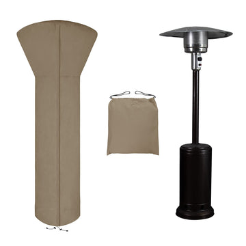 Patio Heater Cover, 89"H x 33"D x 19"B, Camel
