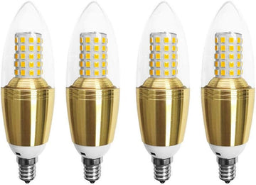 E12 LED Bulbs 12W LED Candelabra Bulb 100 Watt Equivalent, Decorative Candelabra Base E12 Corn Non-Dimmable LED