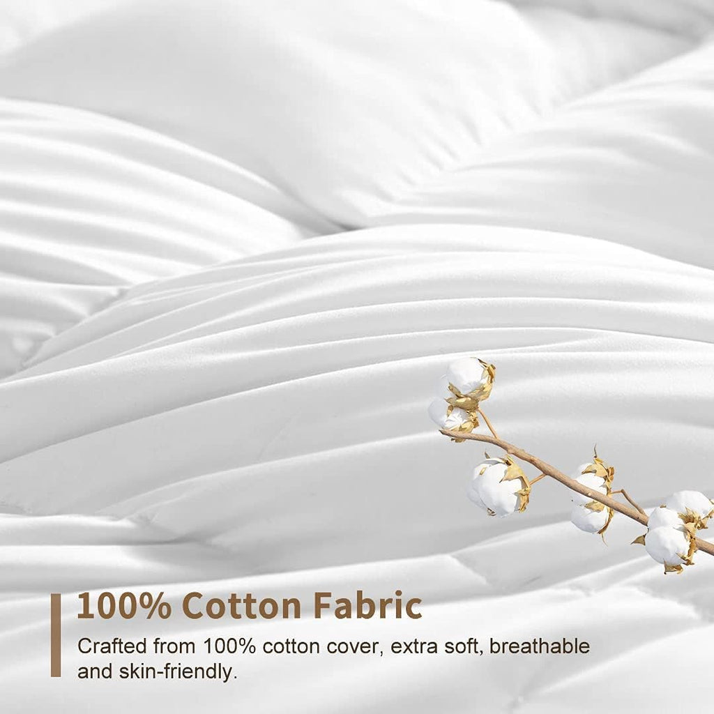 DWR 100% Cotton All-Season Weight Down Alternative Comforter, King (104x88)
