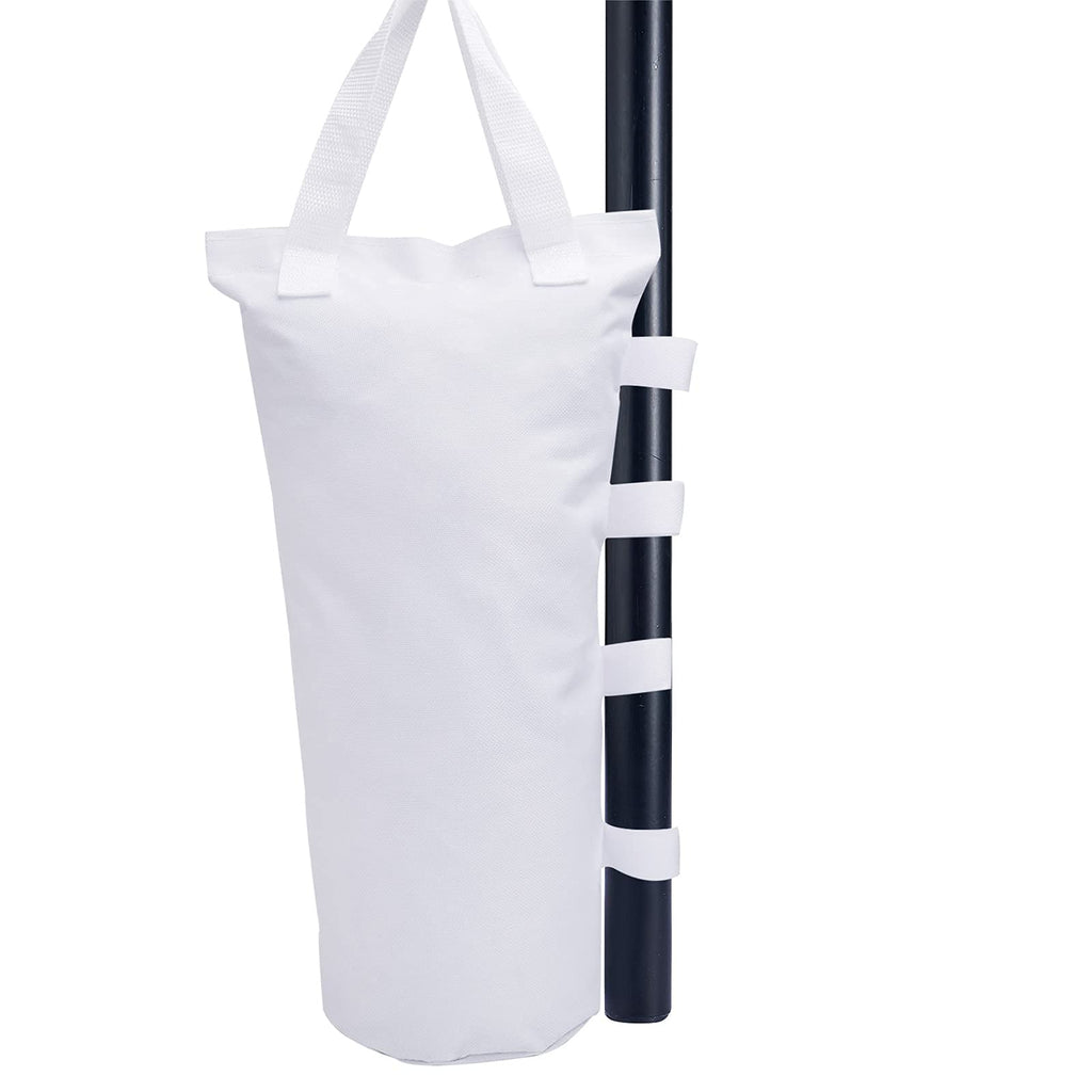 Canopy Weights Bag Leg Weight for Pop up Canopy Tent, Sand Bags Umbrella Instant Outdoor Sun Shelter, 4 Pack-White