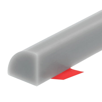 157 Inch Flexible Quarter Round Molding Silicone Peel and Stick Trim Self Adhesive Shower Water Barrier for Corner