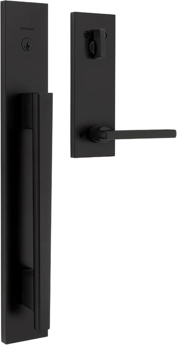 Careus Front Door Lock Handle and Deadbolt Set, Entry Door Handleset Exterior with Interior Reversible Lever