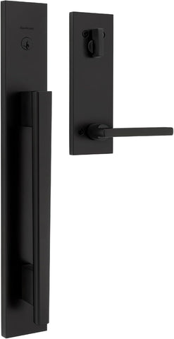 Careus Front Door Lock Handle and Deadbolt Set, Entry Door Handleset Exterior with Interior Reversible Lever