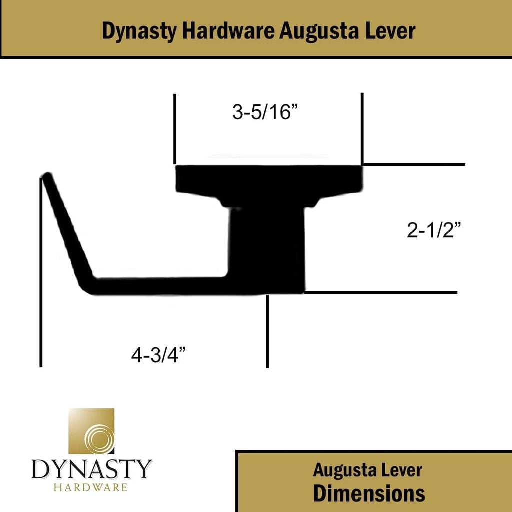 Grade 2 Commercial Duty Passage Lever, ADA, Satin Chrome Finish - Door Lever