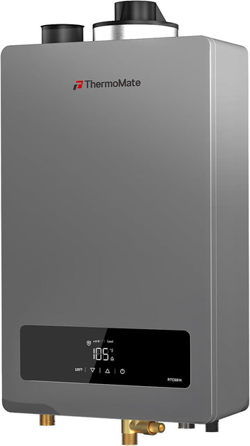 RTC68iN Condensing Tankless Water Heater, 0.91 UEF High Efficiency On-Demand Hot Water for Whole House Use
