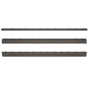 1/6 ft. x 3 ft. Quick Deck Composite Deck Tile Straight Fascia in (2-Pieces/Box) (Argentinian Silver Gray)