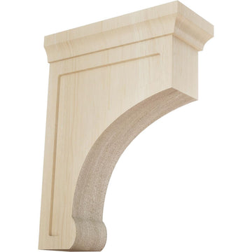 Medium Gomez Wood Wood Brackets, 2 1/2"W x 6"D x 8"H , Rubberwood
