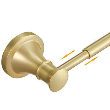 Towel Racks Wall Mounted Bath Towel Bar Brushed Gold