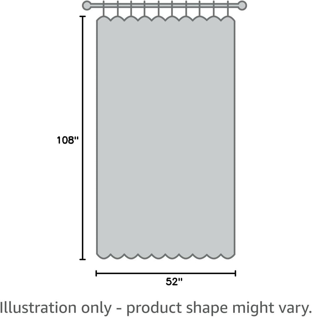 Burlap Linen Look Outdoor Curtains 2 Panels | Waterproof Tab Top Sheer Curtains for Pergola, Porch, Cabana, Gazebo