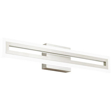 24 Inch LED Bathroom Light Fixtures Brushed Nickel Vanity Lights Bathroom Lighting Fixtures Over Mirror 6000K