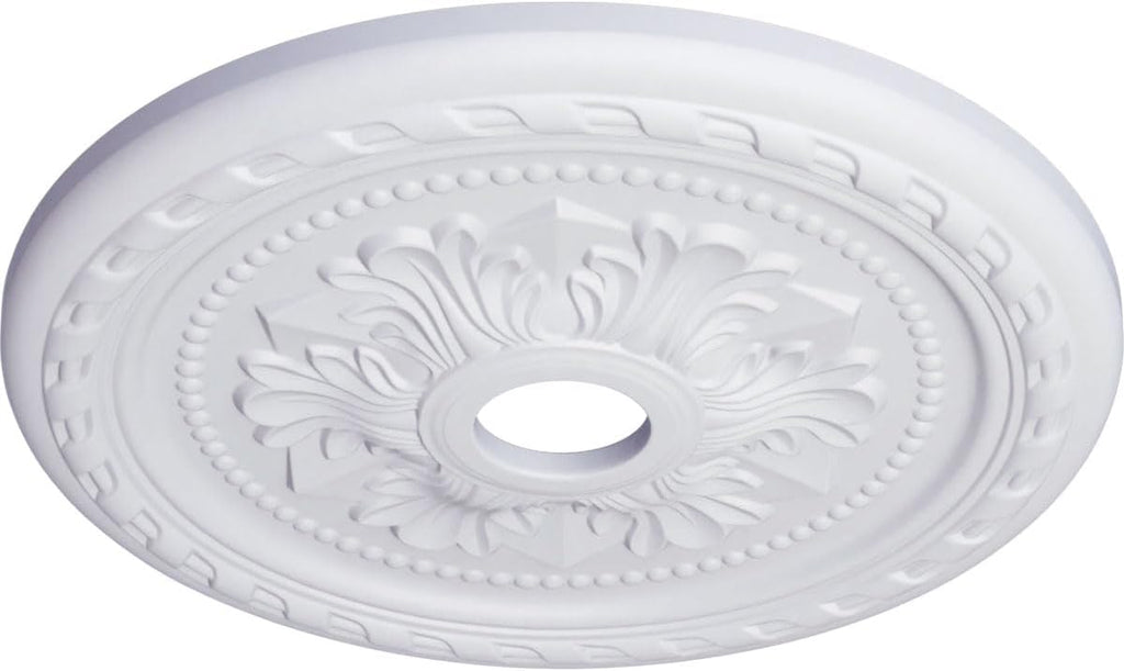 23 5/8"OD x 3 5/8"ID x 1 5/8"P Palmetto Ceiling Medallion (Fits Canopies up to 3 5/8")