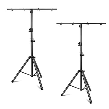 DJ Lights Stand 2 Pack, Heavy Duty DJ Stand, Portable Par Can Tripod Stage Light Stand Adjustable Height 41-95 Inch