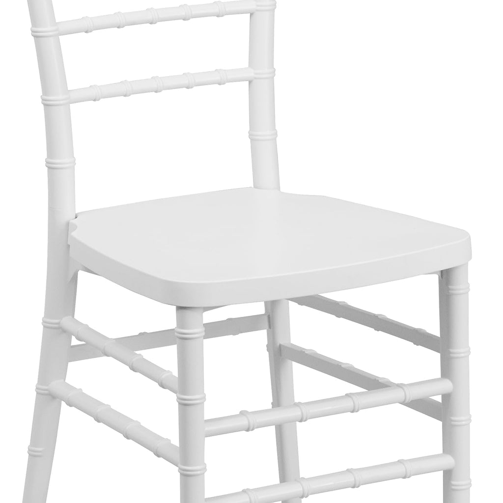 Stacking Resin Ballroom Chair, Silver, 2-Pack