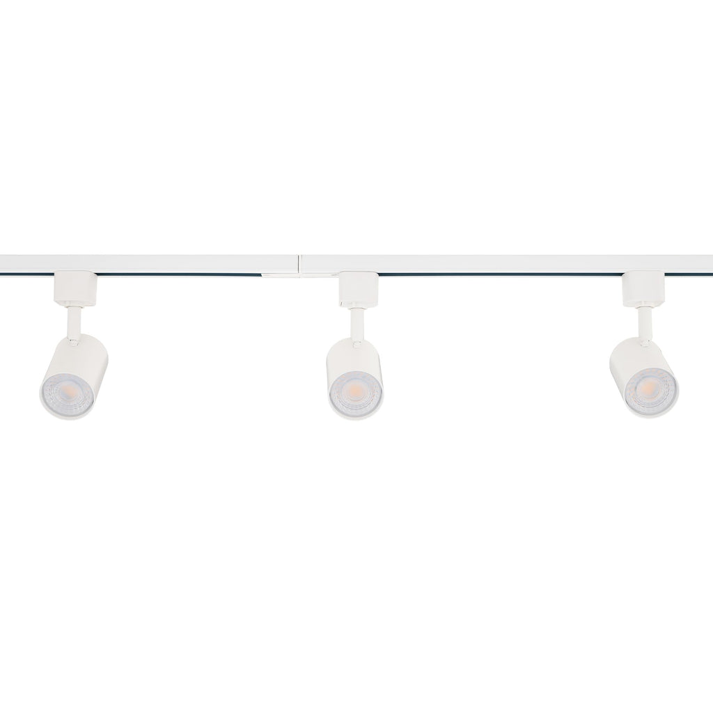 Amped Collection LED 10W Track Head 3000K Warm White Energy Efficient in White for H Track, Standard 3-Wire Track
