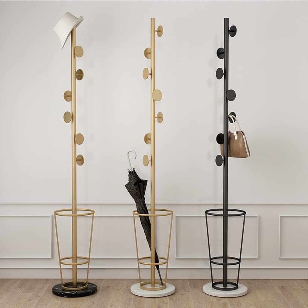 Tree Coat Rack Modern Creative Coat Rack Floor-to-Ceiling Marble Base Living Room Bedroom Living Room Corridor Porch