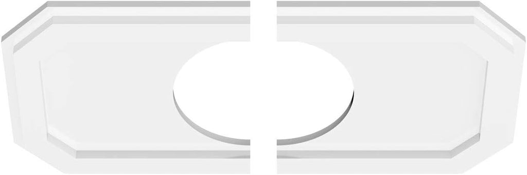 Emerald Architectural Grade PVC Contemporary, Two Piece Urethane Ceiling Medallions 22"W x 11"H x 7"ID x 7 1/2"C x 1"P