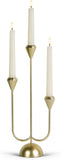 Gold Candelabra Candle Holders Centerpieces for Tables, 3 Arm Modern Elegant Metal Taper Candlesticks Stand Fireplace