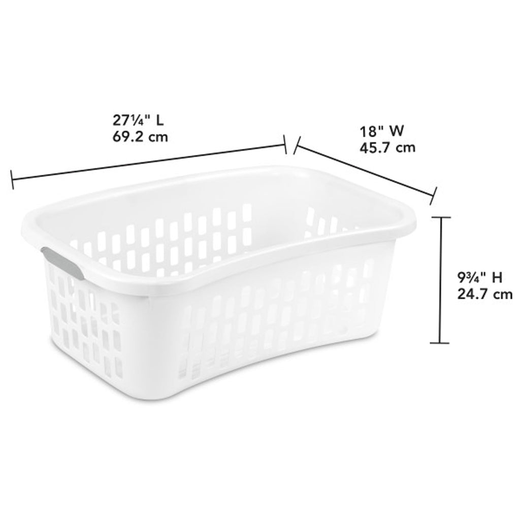 HipHold Laundry Basket, Plastic Rectangle Clothes Hamper, 18 Pack