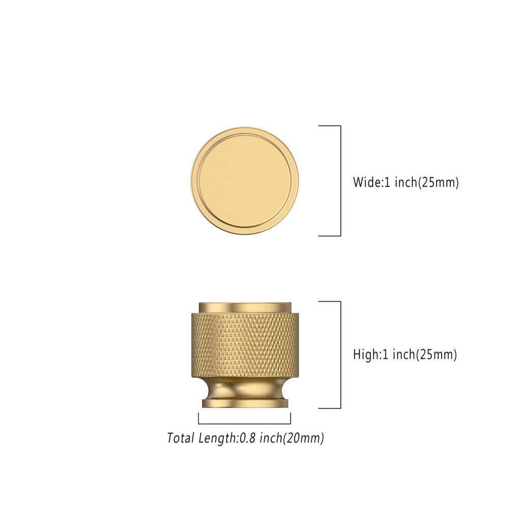 2 Pack Champagne Bronze Cabinet Knobs Heavy-Duty Solid Kitchen Cabinet Pulls Champagne Gold Dresser Drawer Hardware