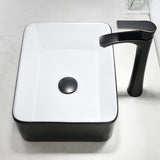 Rectangle Bathroom Sink with Faucet And Drain Combo-VASOYO 19x15 Inch Vessel Sink Above Counter Bathroom Vanity Sinks