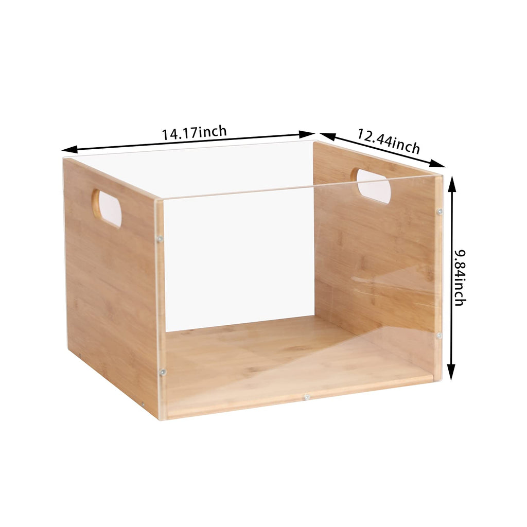 Vinyl Record Storage Crate, Visible Vinyl Record Holder