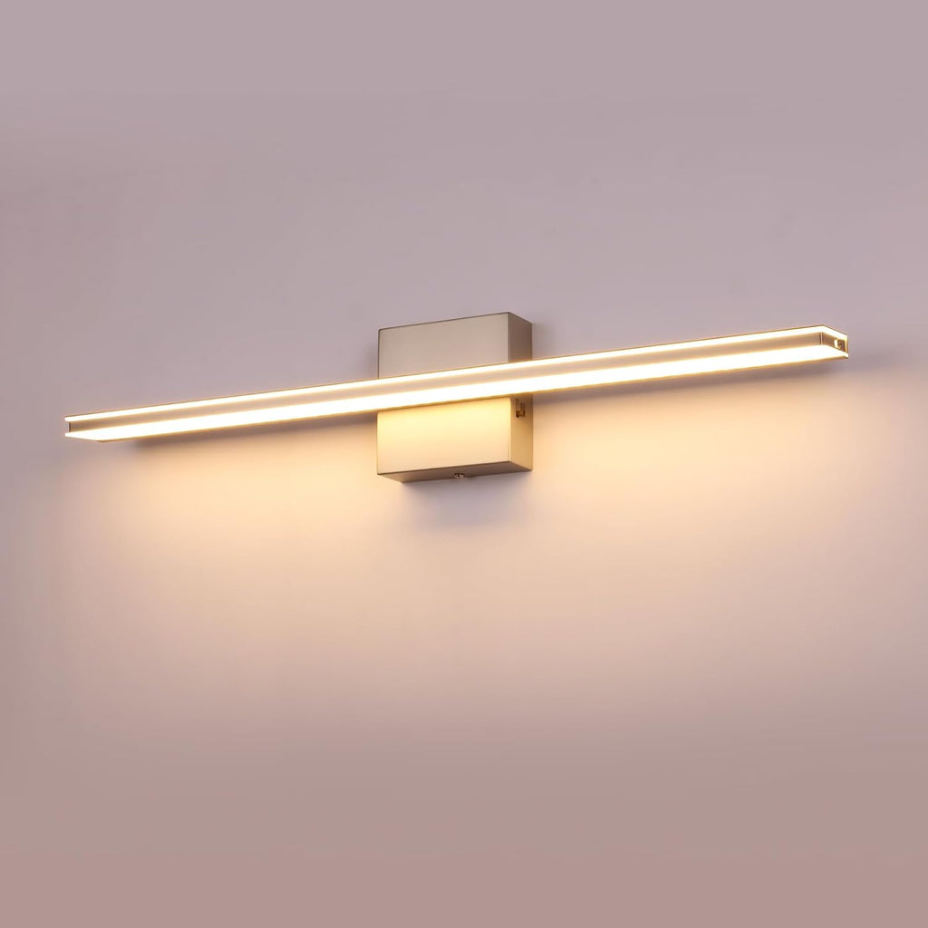 LED Modern Bathroom Light Fixtures 18W Brushed Nickel Vanity Lights Bar 5CCT Dimmable ixture Over Mirror Vanity Light