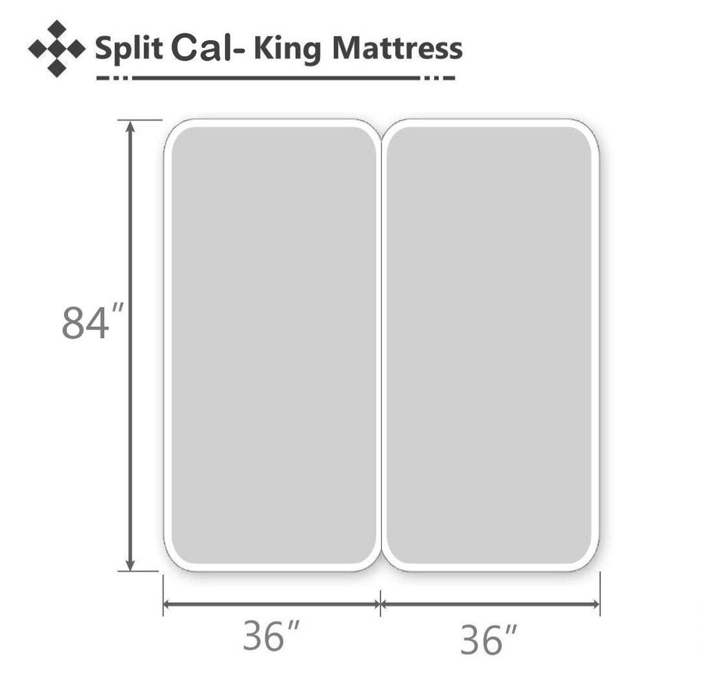 Split California King Sheets Sets for Adjustable Bed, 600 Thread Count Egyptian Cotton Sheets, 5 Piece Split Cal-King