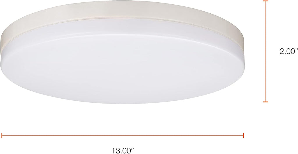 Sylvania 13" Flush Mount Light Fixture with LightSHIELD Technology, Germicidal, 18W=100W, 1260 Lumens, Dimmable