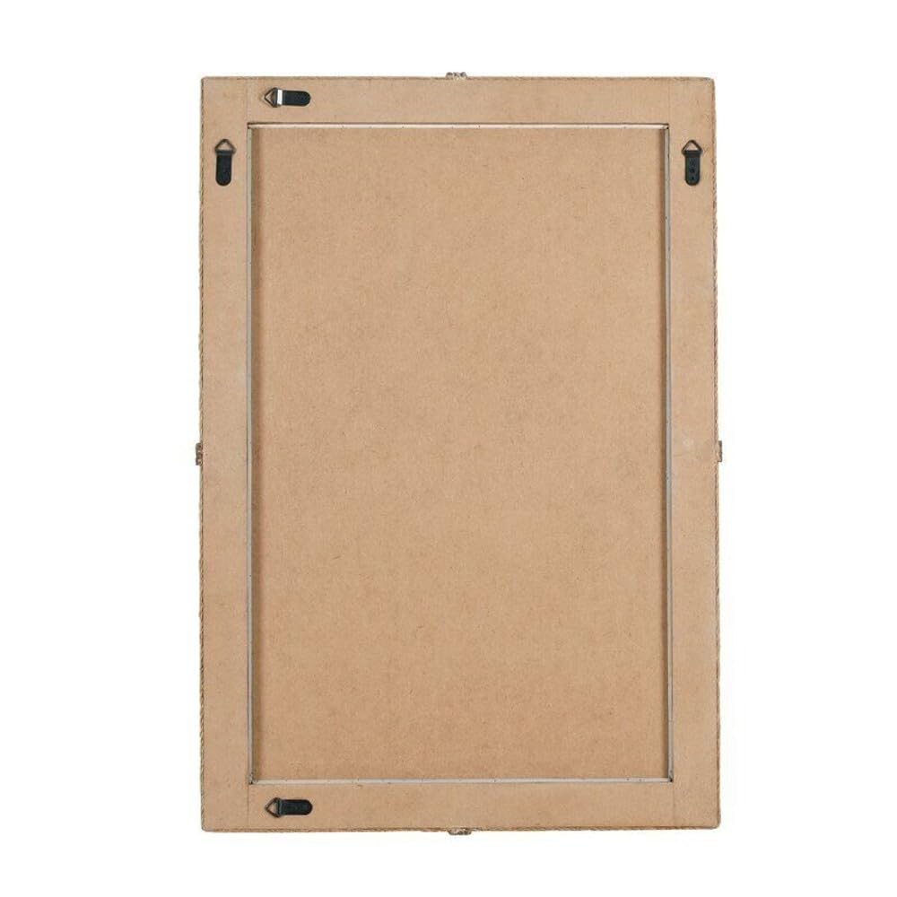 Rectangle Jute Wall Mirror | Decorative Nautical Wall Mirrors | Full Length Wooden Frame Rounded Rectangle Mirror