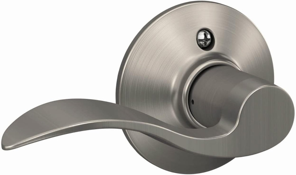 F10 V ACC 619 Accent Door Lever Hall & Closet Passage Lock, (Pack of 1), Satin Nickel