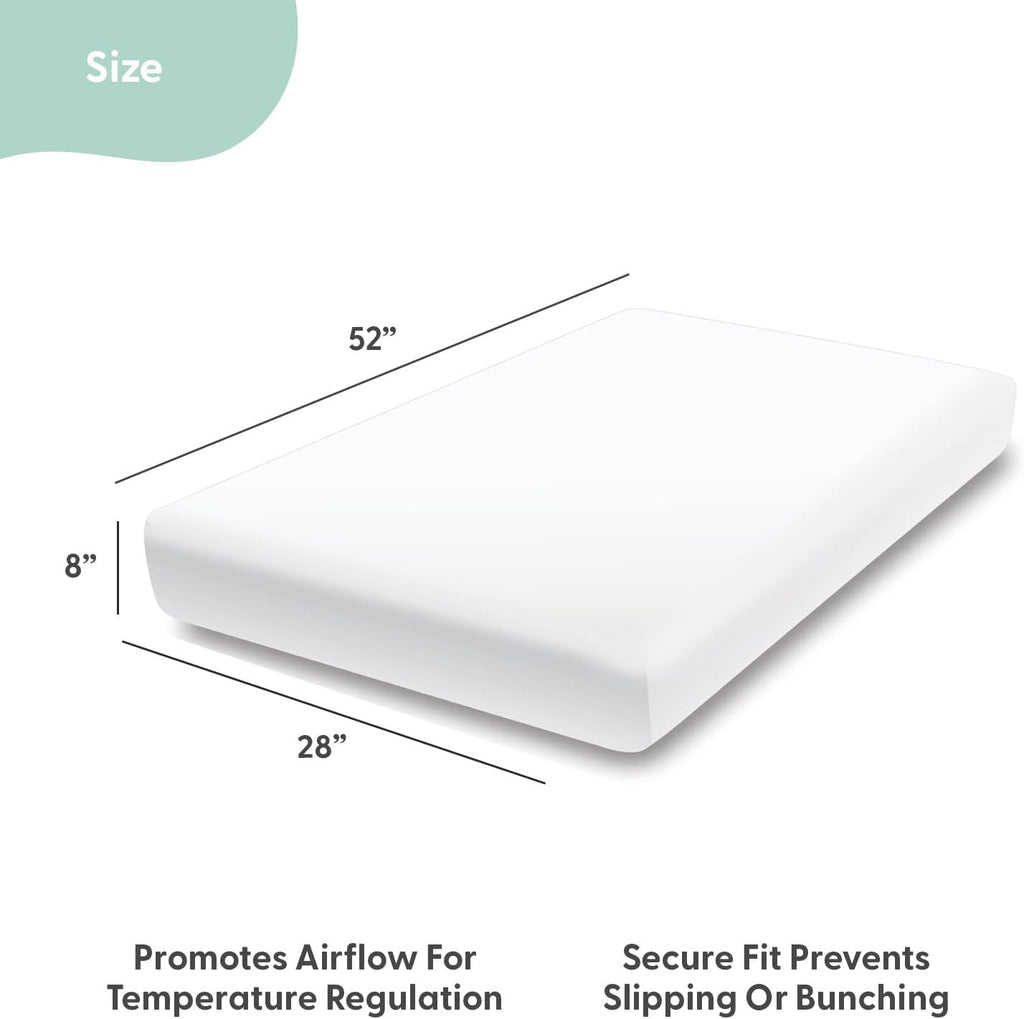 4-Pack Fitted Crib Sheet Set - Super Soft & Breathable Baby Girl or Boy Crib Sheets, Nursery Decor, Fit for Standard