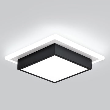 Modern LED Ceiling Light, Kitchen Ceiling Light, 6000K Cold White Flush Mount Ceiling Lamp, Square Hallway Lighting