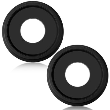 2 Pack Black Ceiling Medallion for Light Fixtures and Ceiling Fans Chandeliers 10" Od x 3.5" ID(Classic)